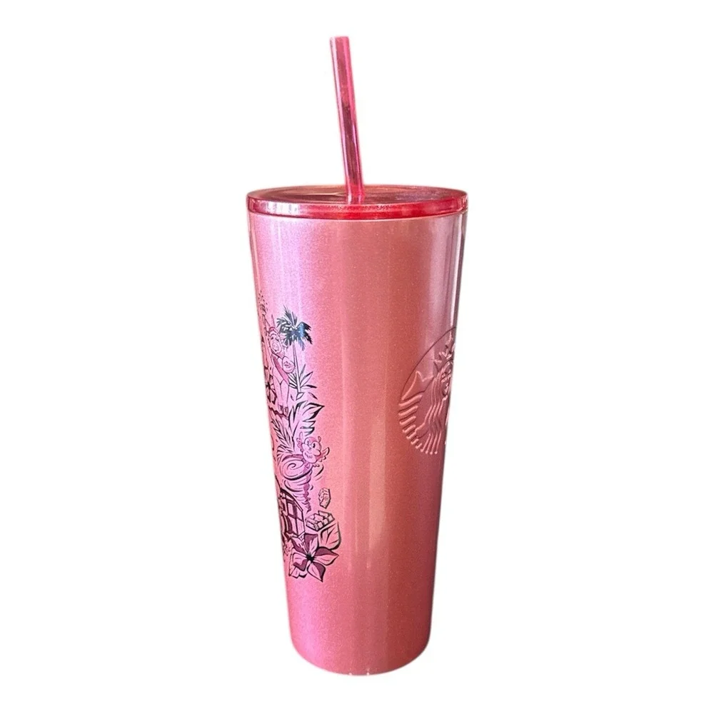 Disney's Hollywood Studios Stainless Steel Starbucks Tumbler with‎ Straw 2023
